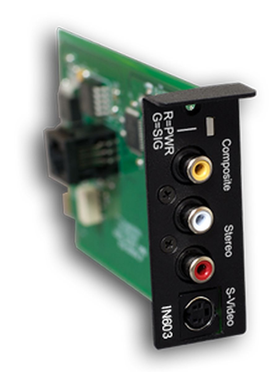 Presentation Switchers IN603 Composite Video, Stereo, or SVideo Input